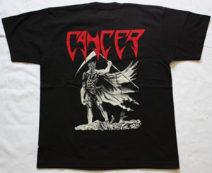 CANCER DEATH SHALL RISE 1991 NEW BLACK T-SHIRT