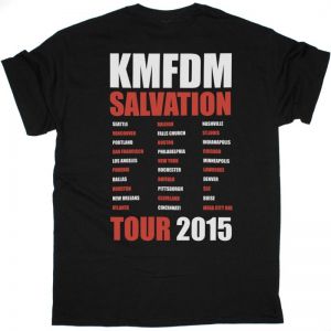 KMFDM SALVATION NEW BLACK T SHIRT