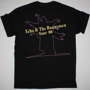 ECHO AND THE BUNNYMEN TOUR 88 NEW BLACK T SHIRT