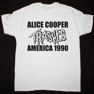 ALICE COOPER TRASH NEW WHITE T SHIRT