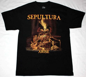 SEPULTURA ARISE'91  NEW BLACK T-SHIRT