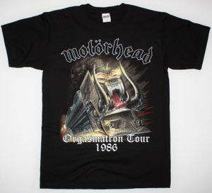 MOTORHEAD ORGASMATRON TOUR 1986 NEW BLACK T-SHIRT