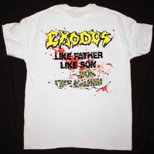 EXODUS SPITTING IMAGE OF A MAN IN HELL NEW WHITE T SHIRT