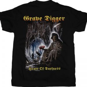 GRAVE DIGGER HEART OF DARKNESS'95  NEW BLACK T-SHIRT
