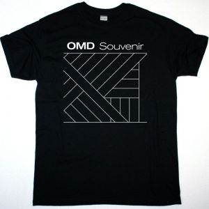 ORCHESTRAL MANOEUVRES IN THE DARK SOUVENIR NEW BLACK T-SHIRT