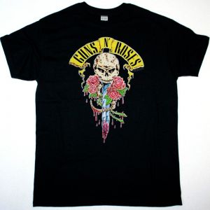 GUNS N ROSES HERE TODAY GONE TO HELL NEW BLACK T-SHIRT