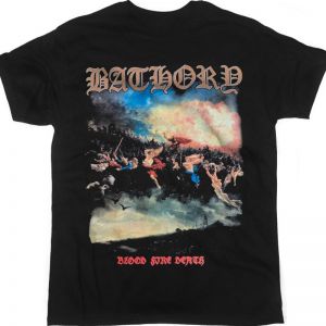 BATHORY BLOOD FIRE DEATH NEW BLACK T-SHIRT