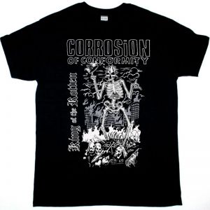 CORROSION OF CONFORMITY KING OF THE ROTTEN TOUR  NEW BLACK T-SHIRT