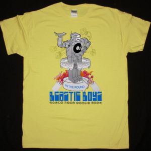 BEASTIE BOYS IN THE ROUND TOUR NEW YELLOW T-SHIRT