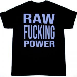 IGGY POP RAW FUCKING POWER NEW BLACK T-SHIRT