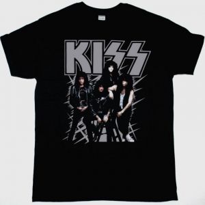 KISS HOT IN THE SHADE NEW BLACK T-SHIRT