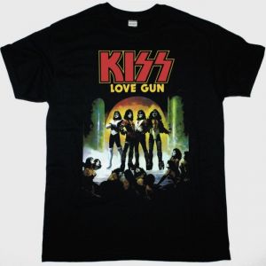 KISS LOVE GUN NEW BLACK T-SHIRT