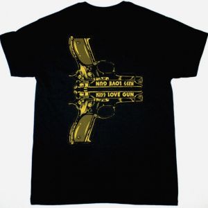 KISS LOVE GUN NEW BLACK T-SHIRT