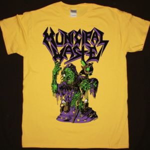 MUNICIPAL WASTE SADISTIC MAGICIAN NEW YELLOW T-SHIRT