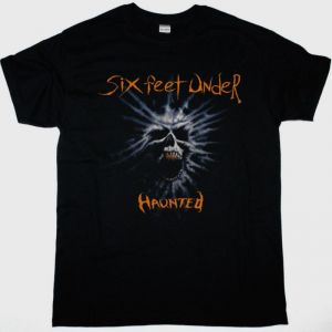 SIX FEET UNDER HAUNTED NEW BLACK T-SHIRT