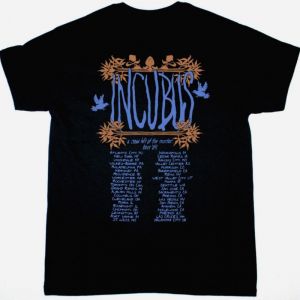 INCUBUS A CROW LEFT OF MURDER TOUR 2004 NEW BLACK T-SHIRT