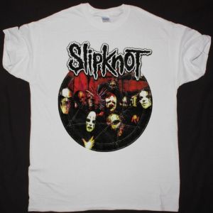 SLIPKNOT BAND WHITE NEW WHITE T-SHIRT