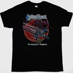 JUDAS PRIEST SCREAMING FOR VENGEANCE WORLD TOUR NEW BLACK T-SHIRT