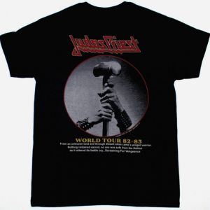 JUDAS PRIEST SCREAMING FOR VENGEANCE WORLD TOUR NEW BLACK T-SHIRT