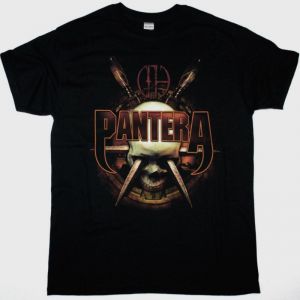 PANTERA SKULL NEW BLACK T-SHIRT