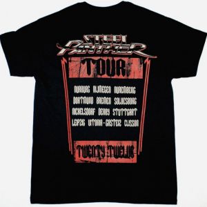 STEEL PANTHER DEATH TO ALL BUT METAL NEW BLACK T-SHIRT