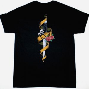 GUNS N ROSES SKULL NEW BLACK T-SHIRT