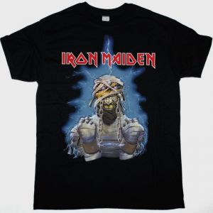 IRON MAIDEN WORLD SLAVERY TOUR 84-85 NEW BLACK T-SHIRT