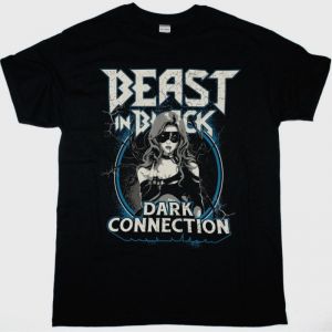 BEAST IN BLACK DARK CONNECTION GIRL NEW BLACK T-SHIRT