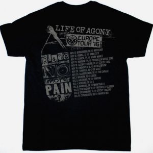 LIFE OF AGONY A PLACE WHERE THERE’S NO MORE PAIN NEW BLACK T SHIRT