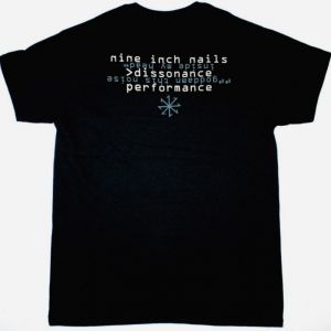 NINE INCH NAILS DISSONANCE TOUR NEW BLACK T-SHIRT