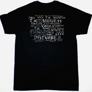 DISTURBED THE SICKNESS NEW BLACK T-SHIRT
