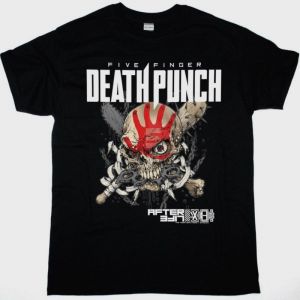 FIVE FINGER DEATH PUNCH AFTERLIFE NEW BLACK T-SHIRT