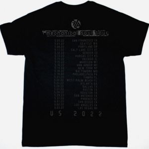 FRONT LINE ASSEMBLY TOTAL TERROR  2022 US TOUR NEW BLACK T-SHIRT