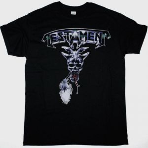 TESTAMENT FIRST STRIKE TOUR 1987 NEW BLACK T-SHIRT