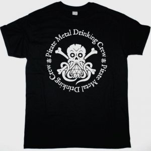 ALESTORM PIRATE METAL DRINKING CREW NEW BLACK T-SHIRT