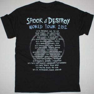 WEDNESDAY 13 SPOOK AND DESTROY WORLD TOUR NEW BLACK T-SHIRT