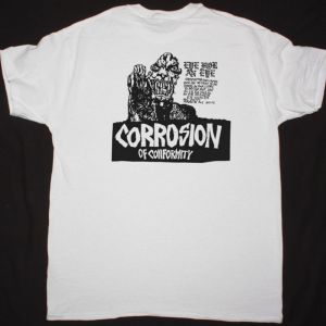 CORROSION OF CONFORMITY EYE FOR AN EYE 84 NEW WHITE T-SHIRT