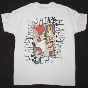 R.E.M. SHINY HAPPY PEOPLE NEW WHITE T-SHIRT