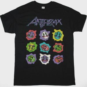 ANTHRAX SOUND OF WHITE NOISE KNOWS NO COLOR TOUR NEW BLACK T-SHIRT