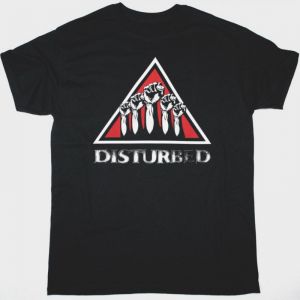 DISTURBED TEN THOUSAND FISTS NEW BLACK T-SHIRT