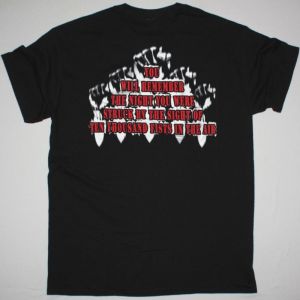 DISTURBED TEN THOUSAND FISTS NEW BLACK T-SHIRT