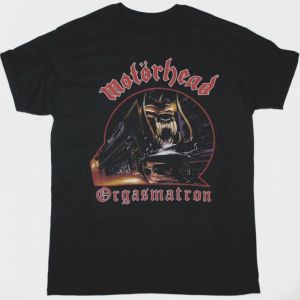MOTORHEAD ORGASMATRON NEW BLACK T-SHIRT