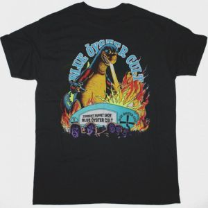 BLUE ÖYSTER CULT GODZILLA NEW BLACK T SHIRT