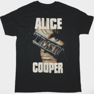 ALICE COOPER TRASHES AMERICA 1990 TOUR NEW BLACK T SHIRT