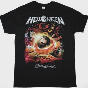 HELLOWEEN PUMPKINS UNITED WORLD TOUR 2018 NEW BLACK T-SHIRT