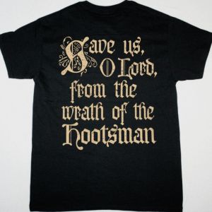 GLORYHAMMER HOOTS MONK MASSACRE  NEW BLACK T SHIRT