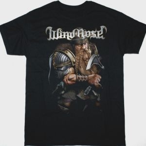 WIND ROSE DWARF NEW BLACK T SHIRT