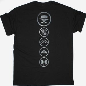 WIND ROSE DWARF NEW BLACK T SHIRT