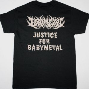 BABYMETAL JUSTICE FOR BABYMETAL NEW BLACK T-SHIRT