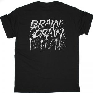 RAMONES BRAIN DRAIN NEW BLACK T-SHIRT